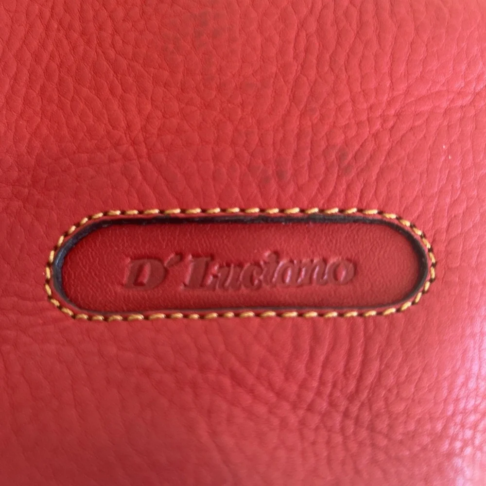 D'Luciano Moda‎ Mexico Red Leather Shoulder Bag